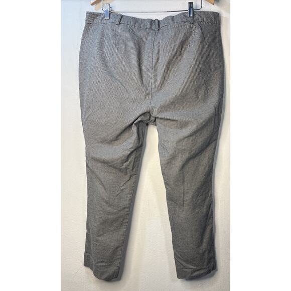 Ralph Lauren women's Size 16 W Pants flat front Houndstooth Black white Pockets - Picture 6 of 7